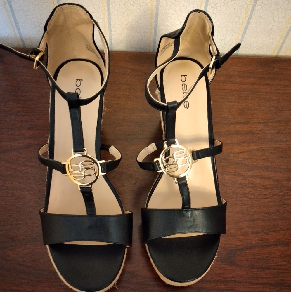 Bebe Lavina Wedge Sandals